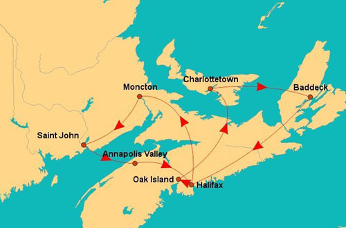 Atlantic Maritimes Tour AtlanticMaritimesEscortedmap.jpg