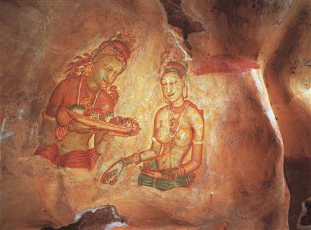 Sri Lanka Cultural Tour SigiriyaFrescoes (Custom).jpg
