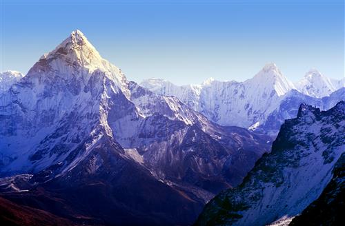 The Two Valleys In Nepal Spectacular mountain scenery on the Mount Everest Base Camp trek through the Himalaya, Nepal (Custom).jpg